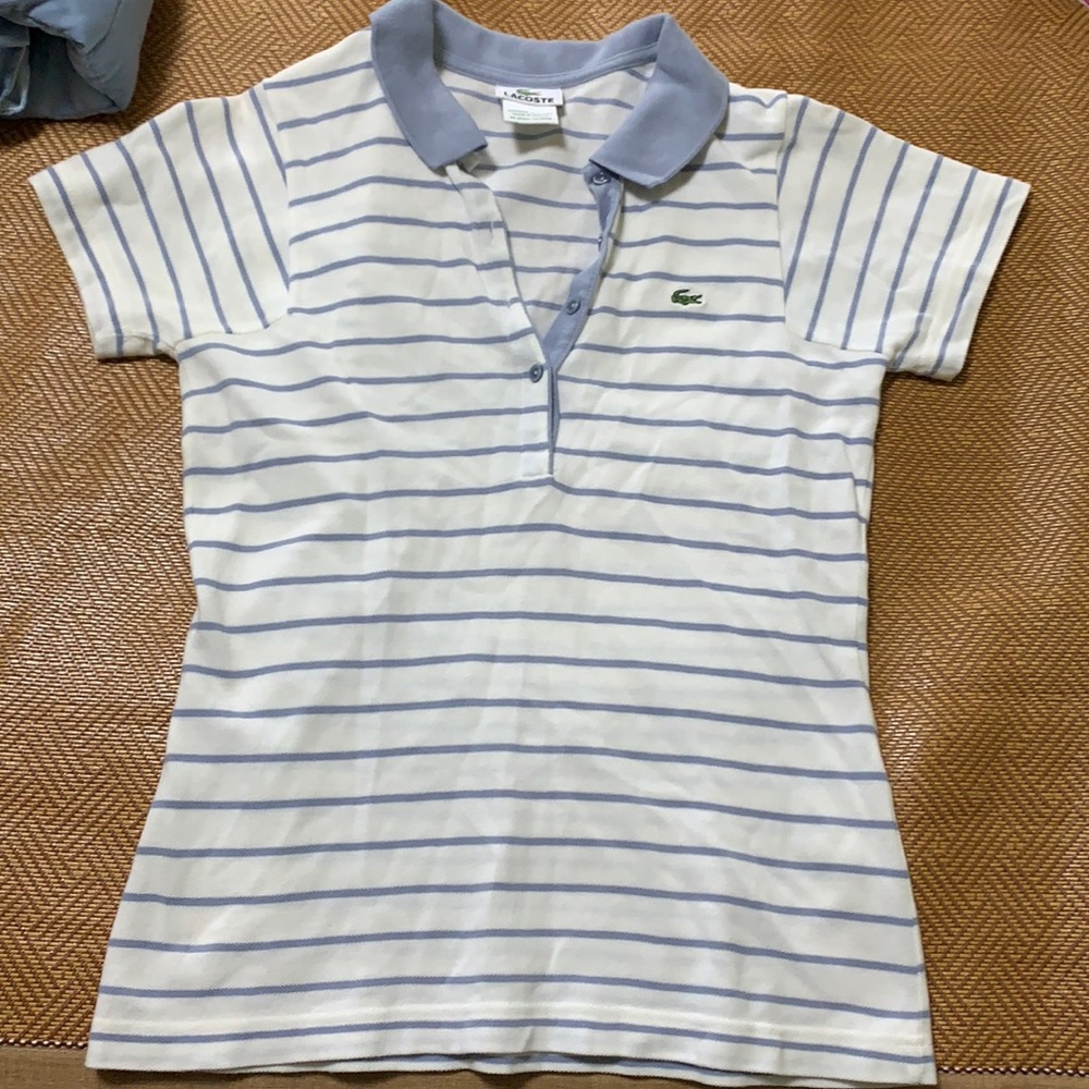 Women Lacoste Polo Shirt Size 36